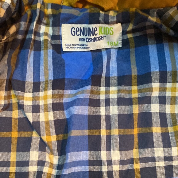 Genuine kids from oshkosh yellow baby coat 18m - Picture 2 of 4